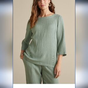 NWT Soft Surroundings women's Oceo gueze tunic